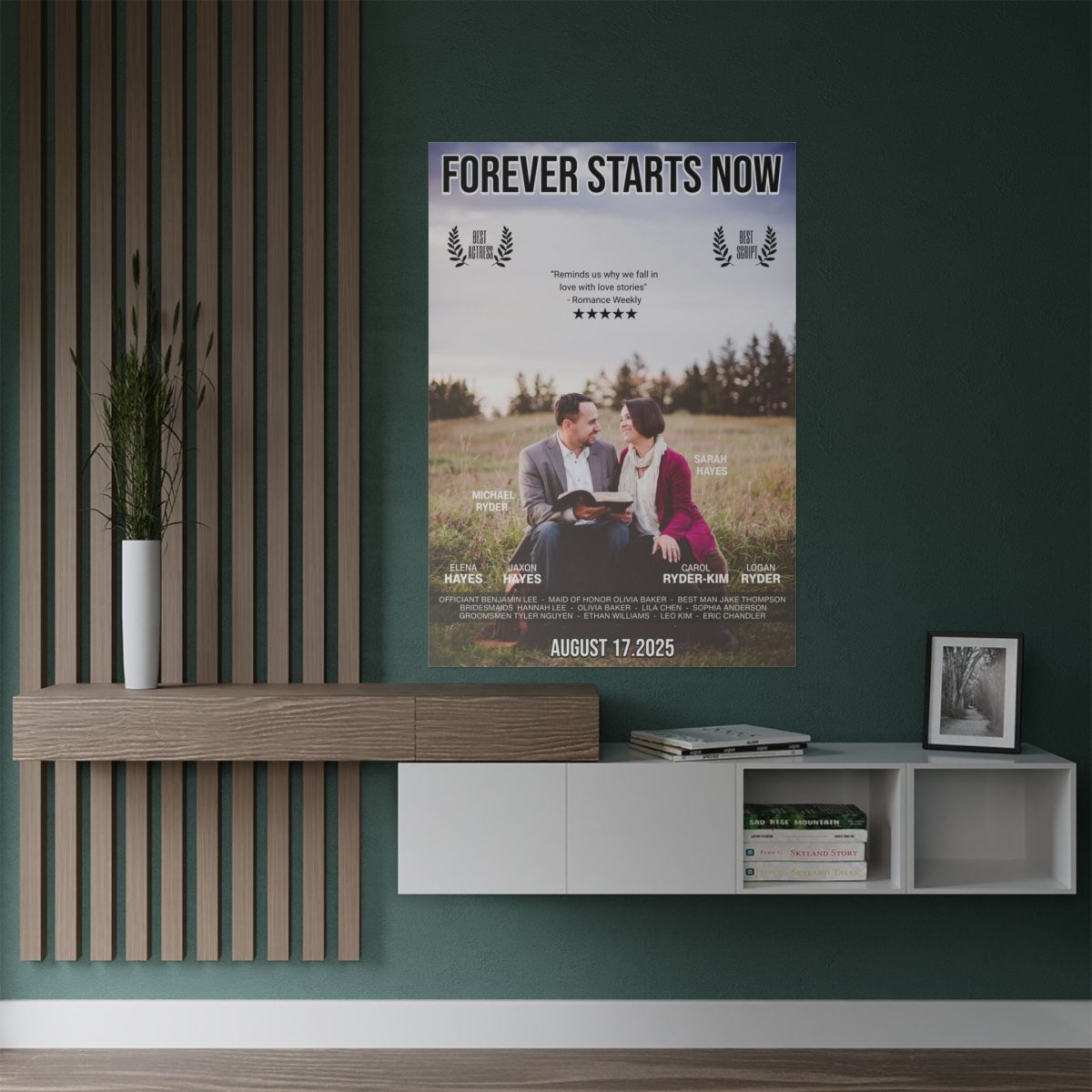 Personalized Hollywood - Style Save - the - Date Poster - My Wedding Journey