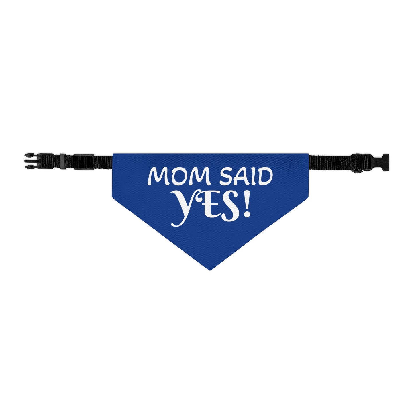 Funny Wedding Announcement - Pet Bandana Collar - "MOM SAID YES!"