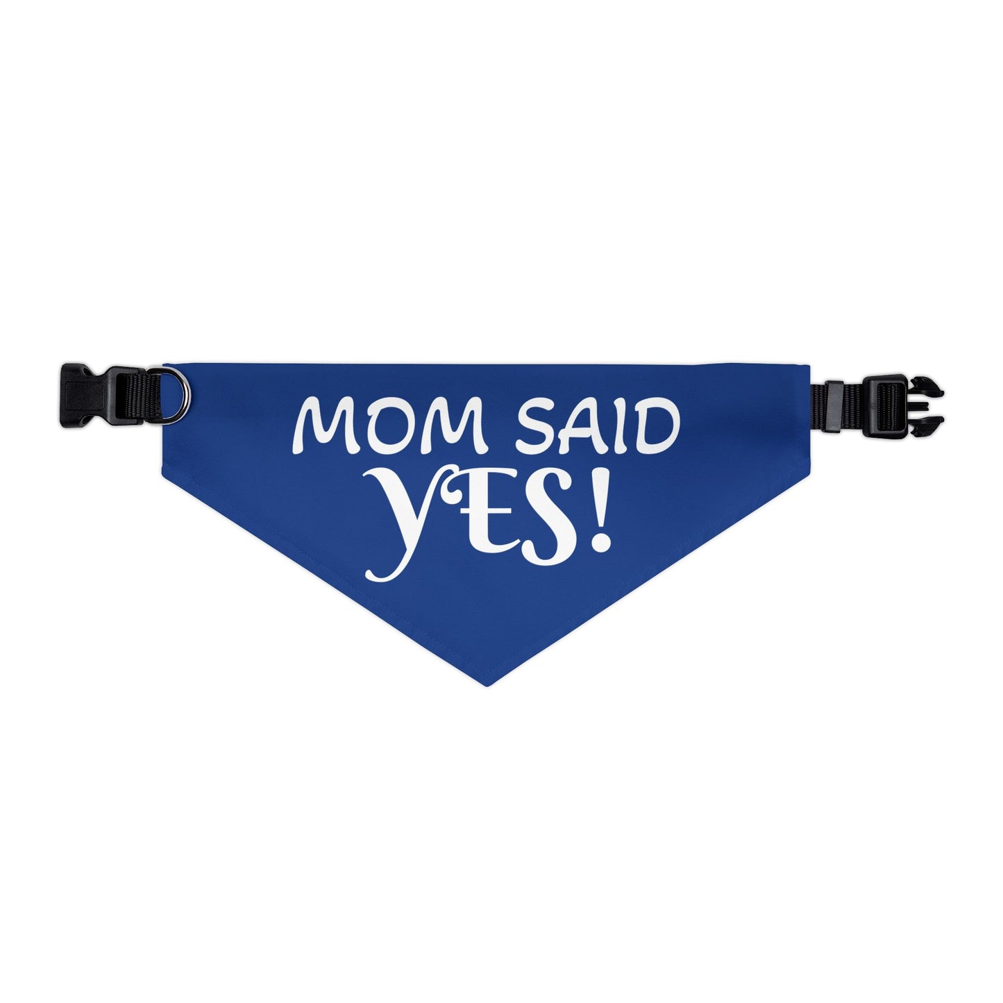 Funny Wedding Announcement - Pet Bandana Collar - "MOM SAID YES!"