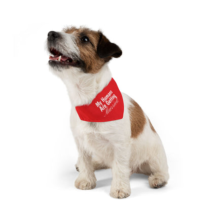 Wedding Announcement Pet Bandana Collar - 'My Humans Are Getting Married!'