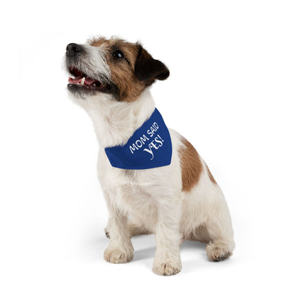 Funny Wedding Announcement - Pet Bandana Collar - "MOM SAID YES!"