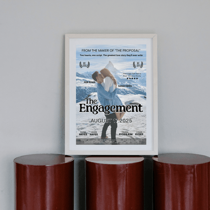 Personalized Movie Poster Engagement Announcement