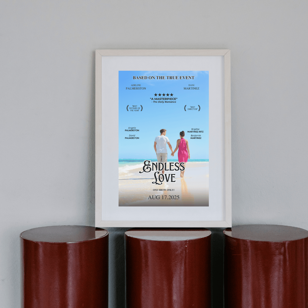 Personalized Movie-Themed Wedding Announcement Poster Engagement Announcement